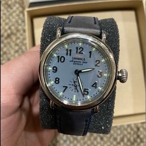 Shinola Runwell Watch 36mm Grey Face